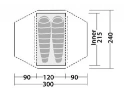 Robens Goshawk 2 -Cheap Camp Tent N Tarp Store 130251 Goshawk 2 Drawing Floorplan3 1280x1280
