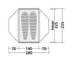 Robens Lodge 2 -Cheap Camp Tent N Tarp Store 130256 Lodge 2 Drawing Floorplan3 1280x1280