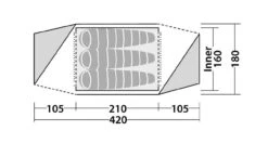 Robens Stony Brook 3 -Cheap Camp Tent N Tarp Store 130270 Stony Brook 3 Drawing Floorplan3 1280x1280